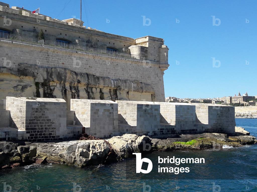 Fort Saint Angelo, key point during Siege of Malta, Valletta, Malta, 16th century (photo)