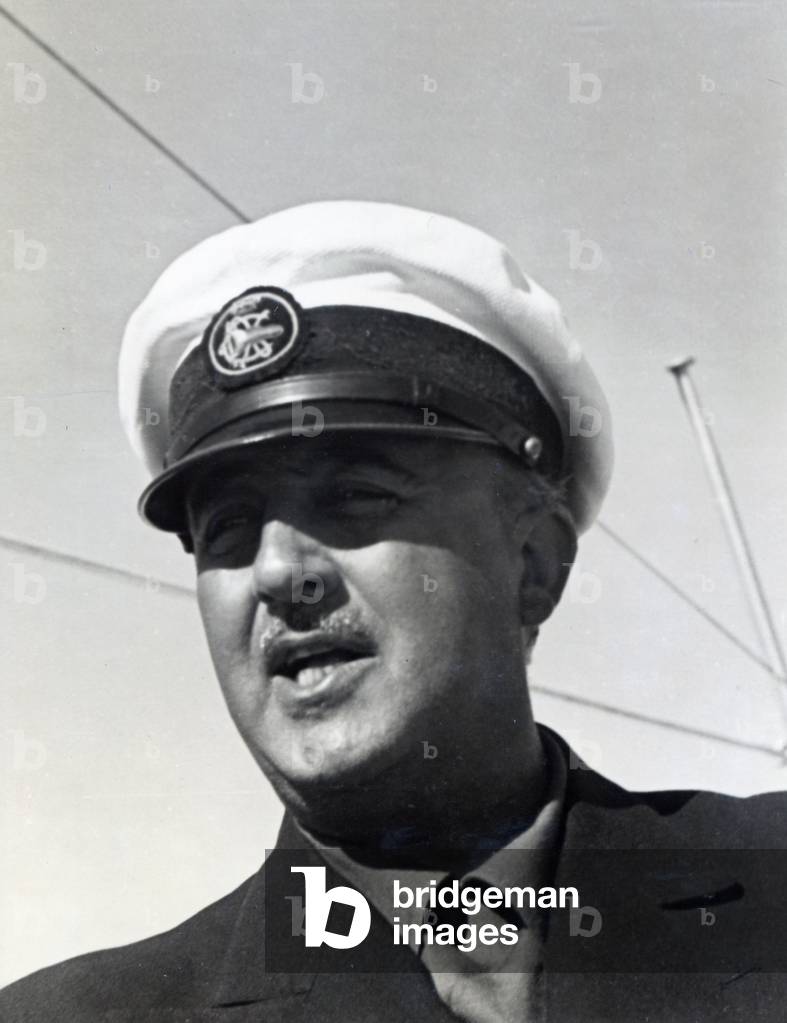 Francisco Franco, 1950s (b/w photo)