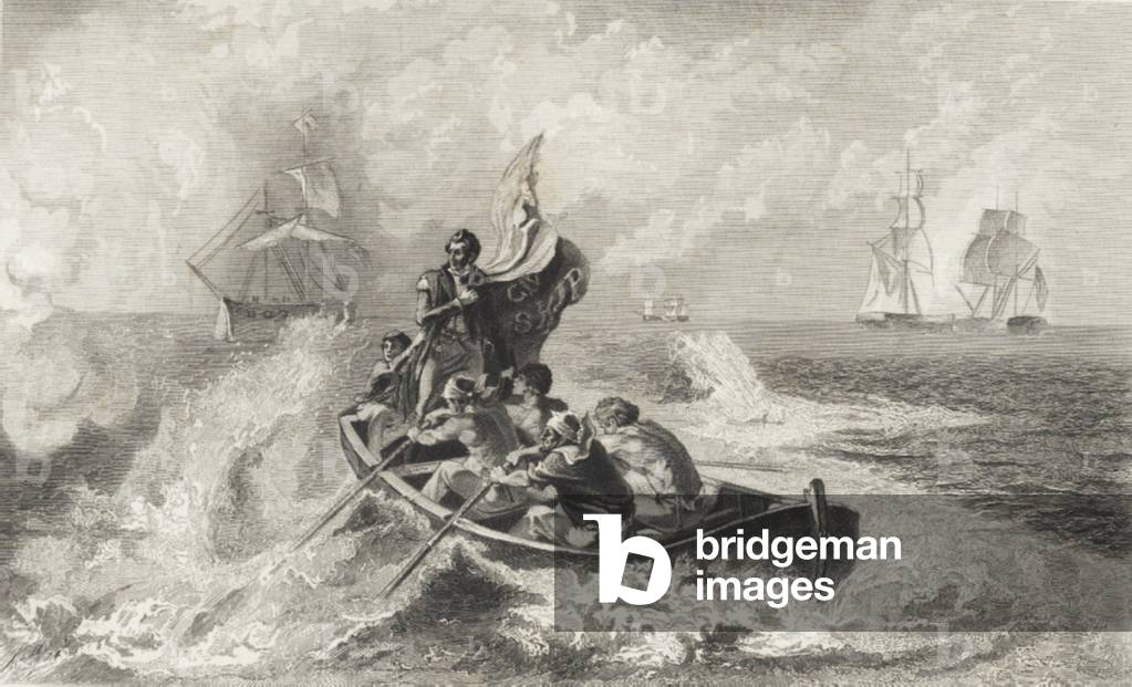 Battle of Lake Erie (litho)