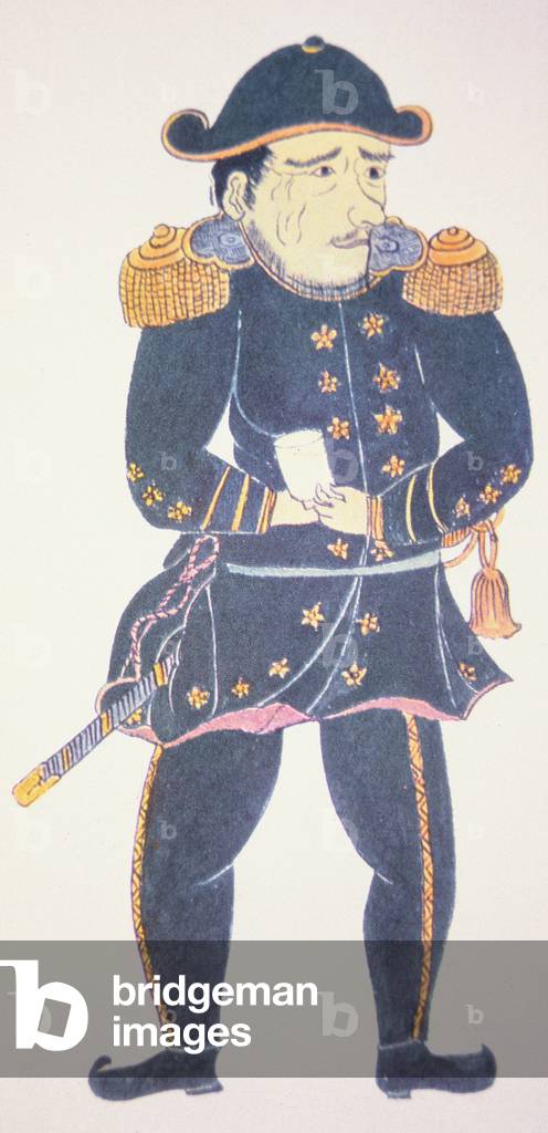 Commodore Perry au Japon - une impression d'un artiste japonais, 1853 par Japanese School