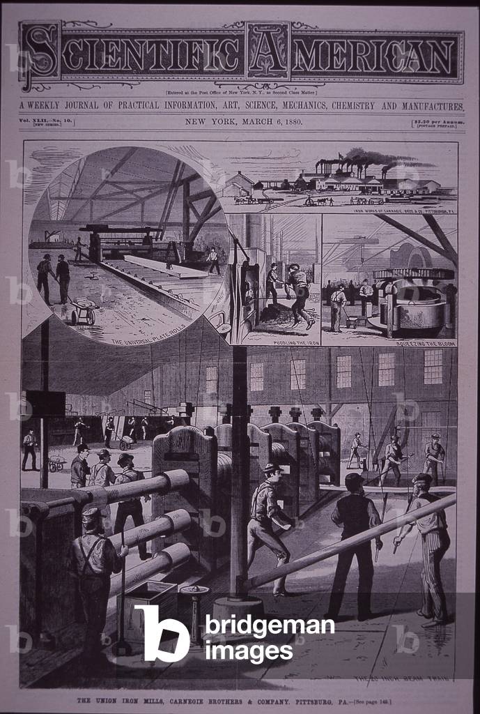 Carnegie Union Iron Mills, Pittsburgh, Pennsylvania, 1880 (engraving)