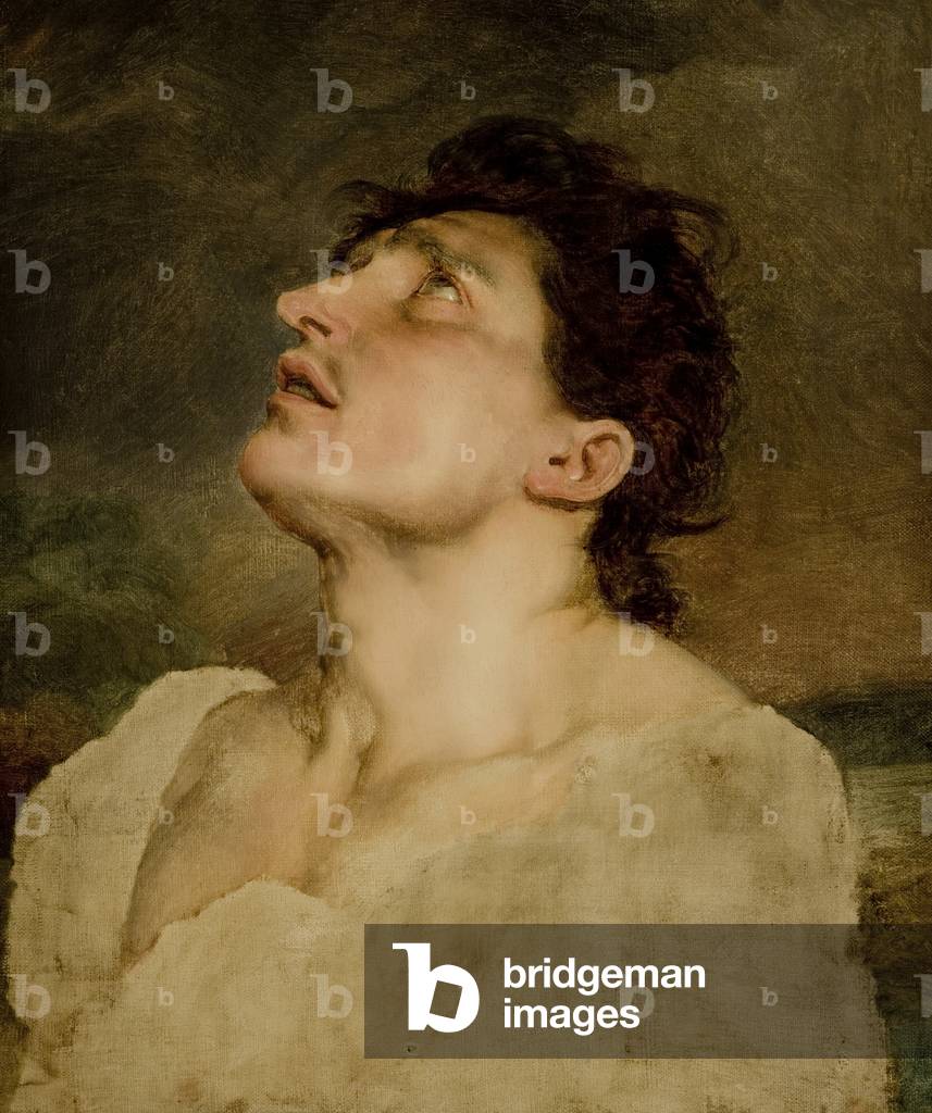 Study of a Man's Head, 1815 (oil on canvas)