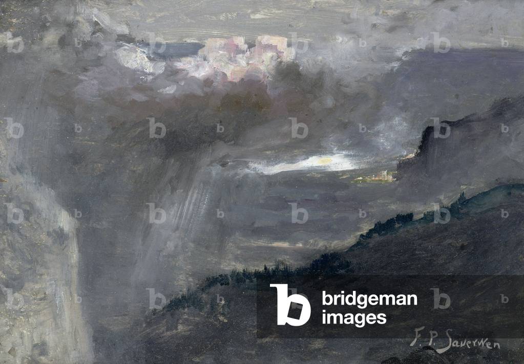 Grand Canyon, c.1903-06 (oil on board) (pair of 155813)