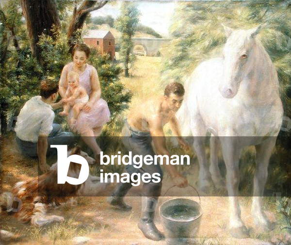 Afternoon Labours, 1936 (oil on canvas)