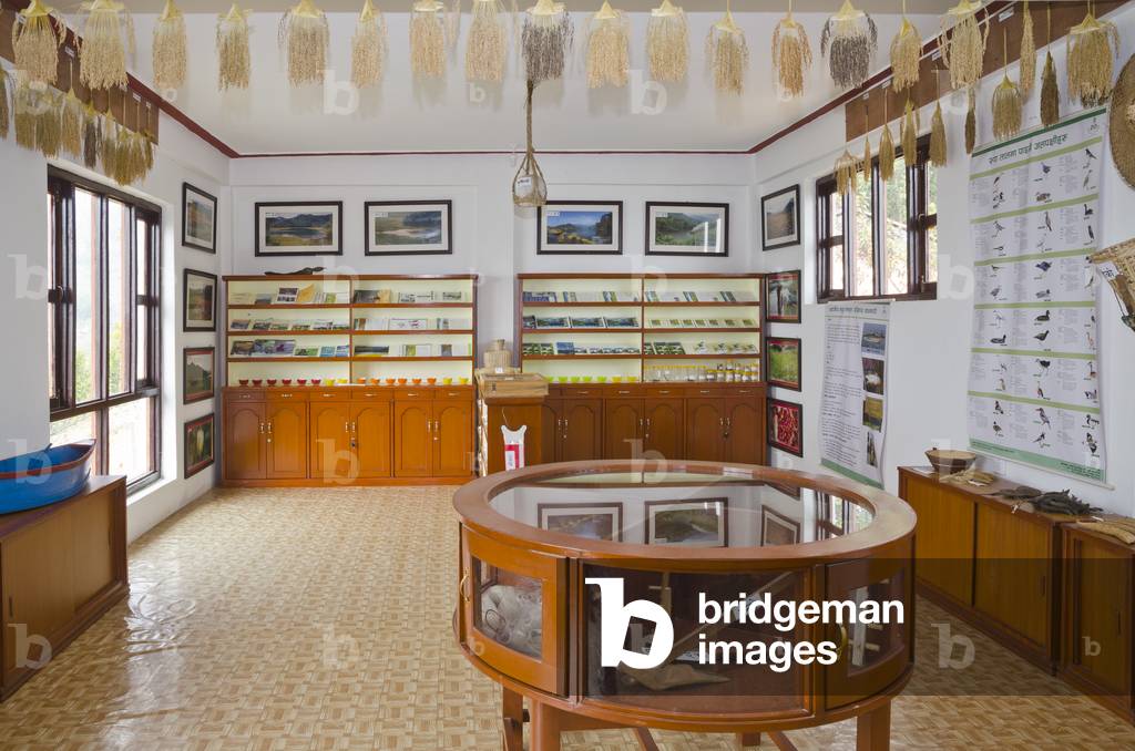 Sundaridanda Information Centre, providing information on the Begnas-Rupa Lakes watershed area, near Pokhara, Nepal (photo)