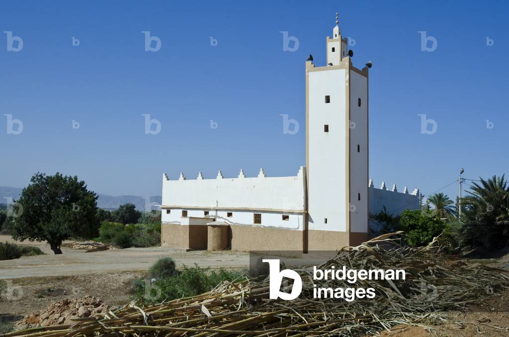 Moroccan village mosque, Agadir Talba, nr. Ait Aiaaza, Taroudant, Souss-Massa-Draa Region, Morocco (photo)