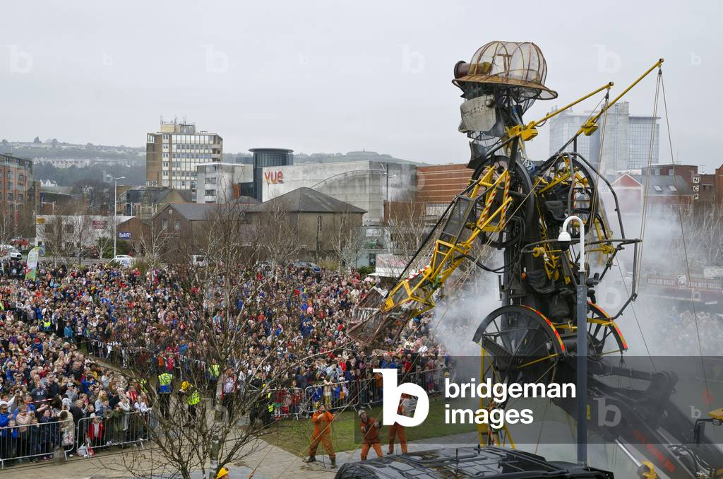 The 'Man Engine', Swansea, South Wales (photo)