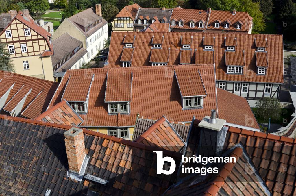 Rooftop View, Quedlinburg (UNESCO World Heritage Site), St. Benedikti Church
Harz District, Saxony-Anhalt, Germany (photo)