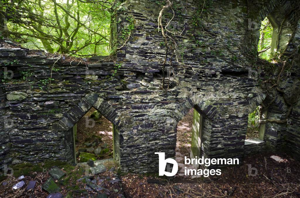 Roofless Chapel, Dorothea Quarry, between Nantlle & Talysarn
Snowdonia, Gwynedd, North Wales, UK (photo)
