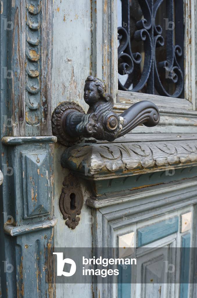Baroque Door Handle, Wernigerode, Harz District, Saxony-Anhalt, Germany (photo)
