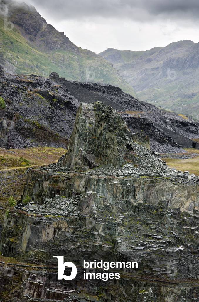 Disused Slate Quarry, Dinorwic Quarry, Llanberis,
Snowdonia, Gwynedd, North Wales, UK (photo)