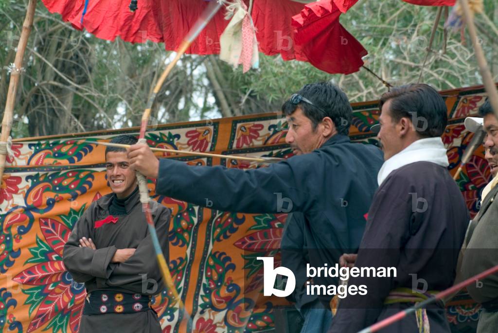 Ladakhi archery contest, Stok, Ladakh, India (photo)