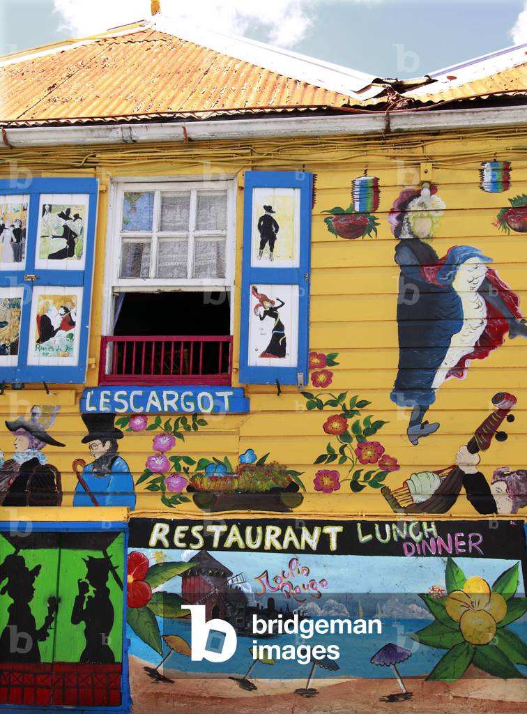 Philipsburg Cafe at  St.Maarten. Caribbean (photo)