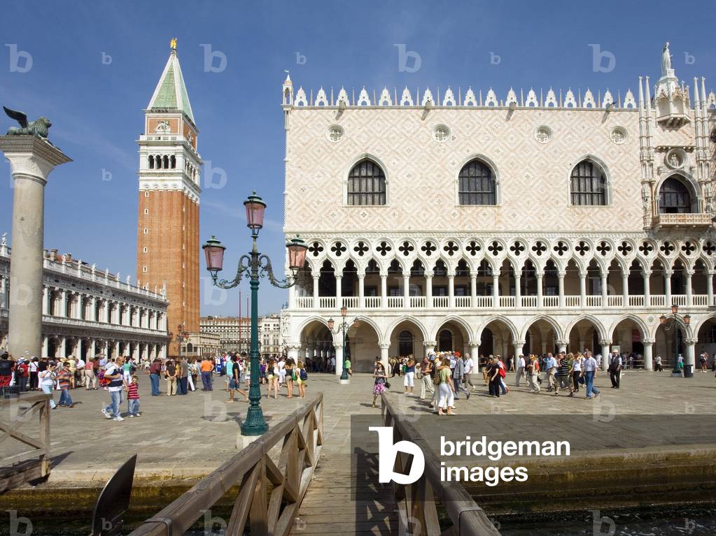 Doge's Palace and Campanile in St. Marks Square Venice Italy (photo)