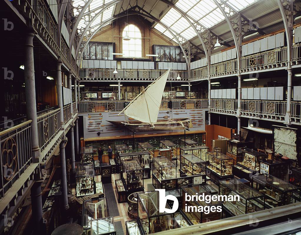 View of museum court of the Pitt Rivers Museum, c.1975 (photo)