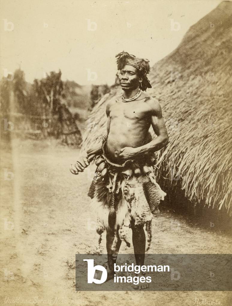 Zande Withdoctor, 1879 (albumen print)