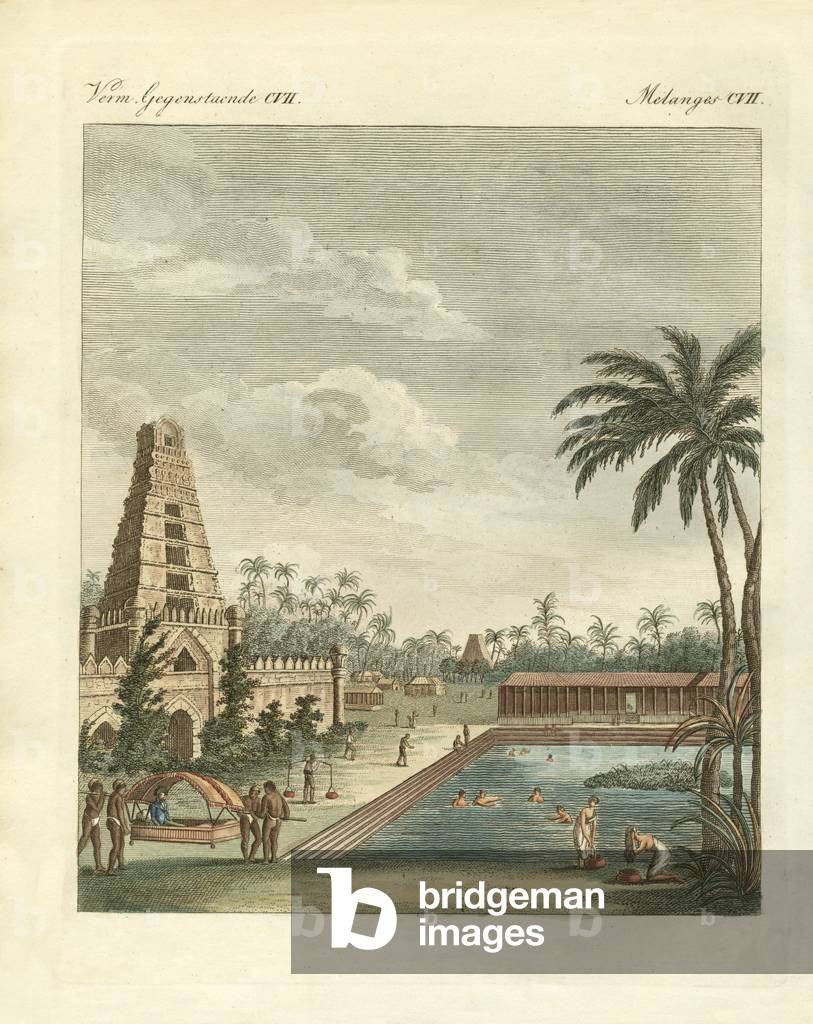 Hindos curiosities (coloured engraving)