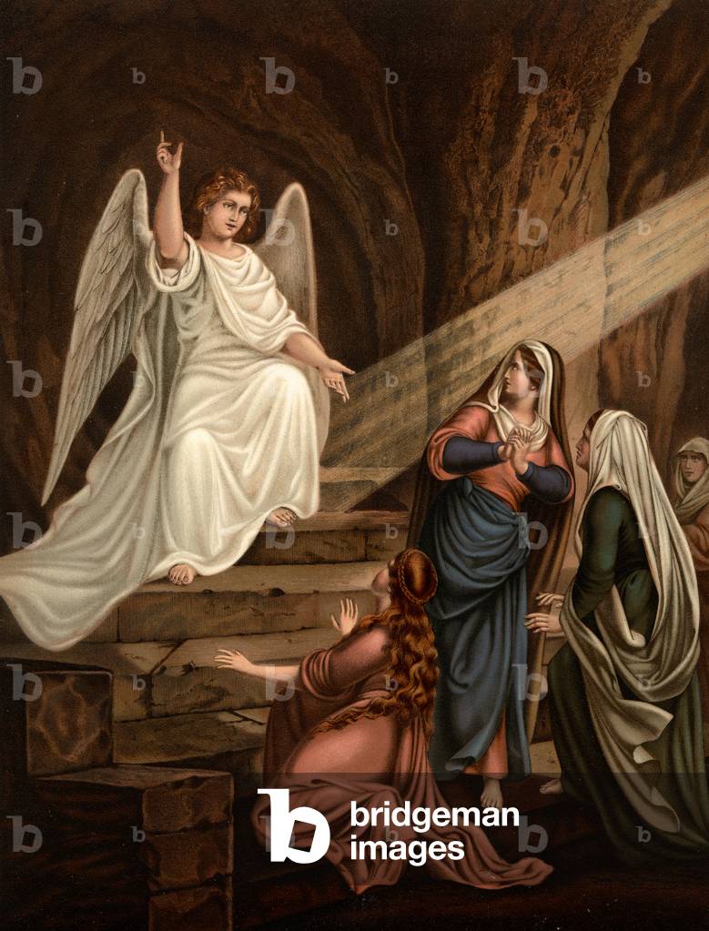 Christ resurrected (colour litho)