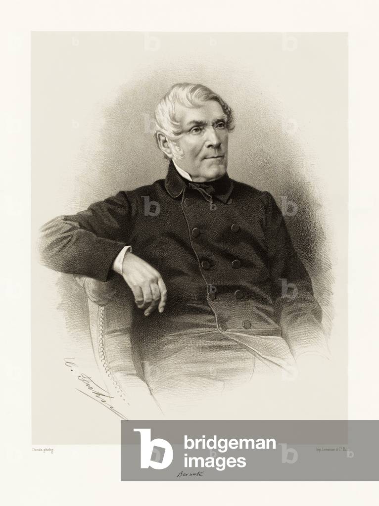 Amable Guillaume Prosper Brugière, baron de Barante, 1865-66 (litho)