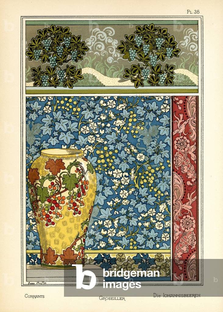 The Currants (colour litho)
