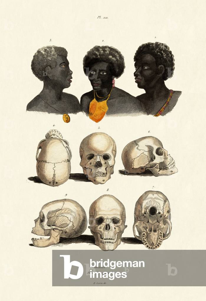 Ethiopians, 1833-39 (coloured engraving)