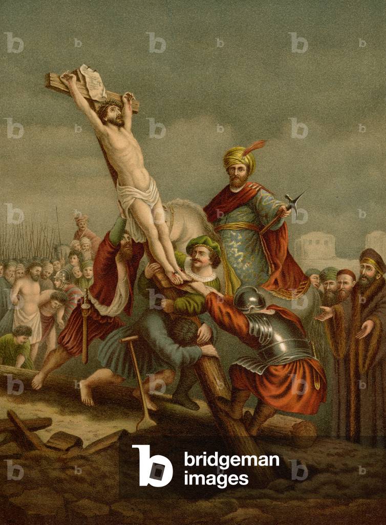 The Exaltation of the Cross (colour litho)