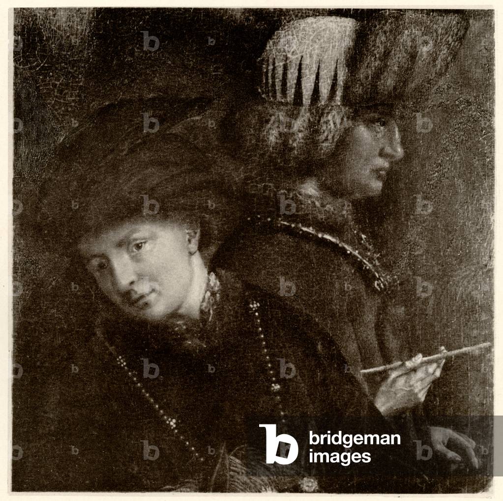Die Brüder Van Eyck, Hubert van Eyck (1366 - 1426), Jan van Eyck (1386 - 1440), 1884-90 (phototype)
