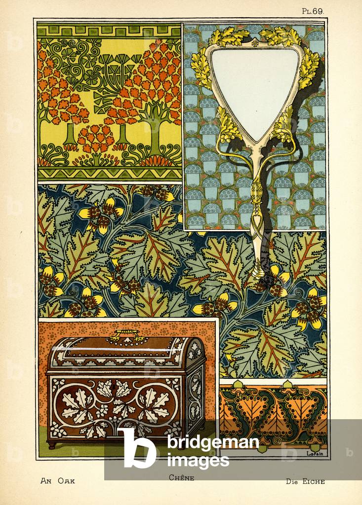 The Oak (colour litho)