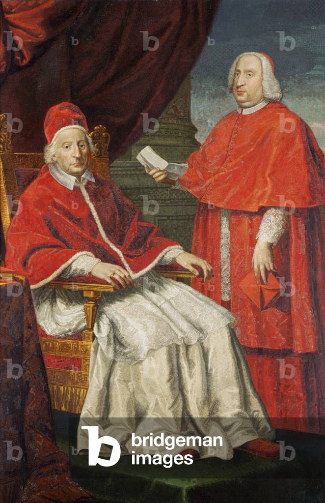 Pope Clement XII with Nero Maria Corsini (mosaic)