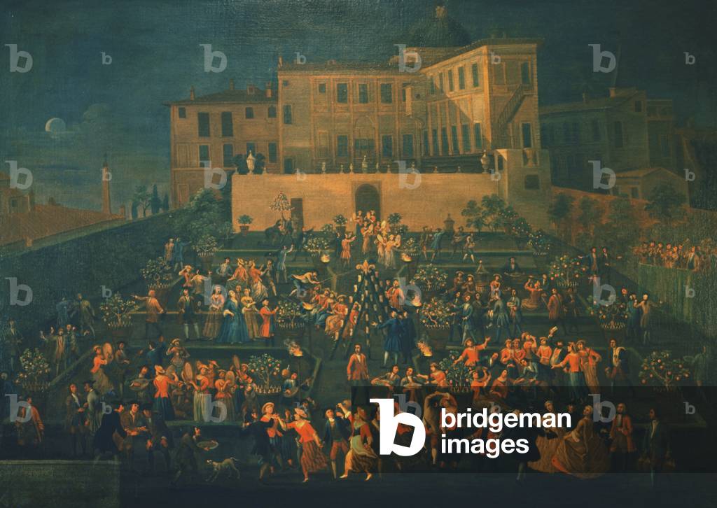 Feast of Mozzatore in the garden of Palazzo Rospigliosi in 1740, c.1740 (oil on canvas)