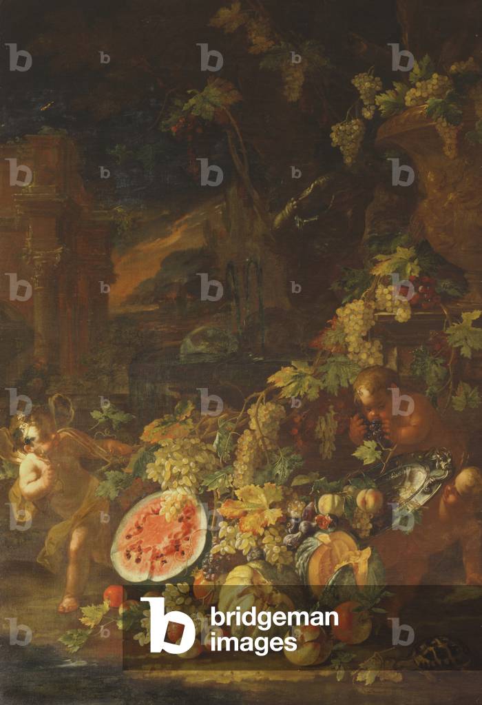 Still life with putti