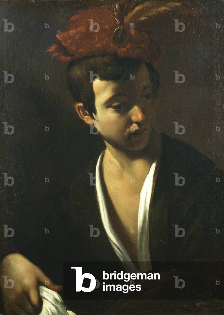 Boy with the hat with feathers