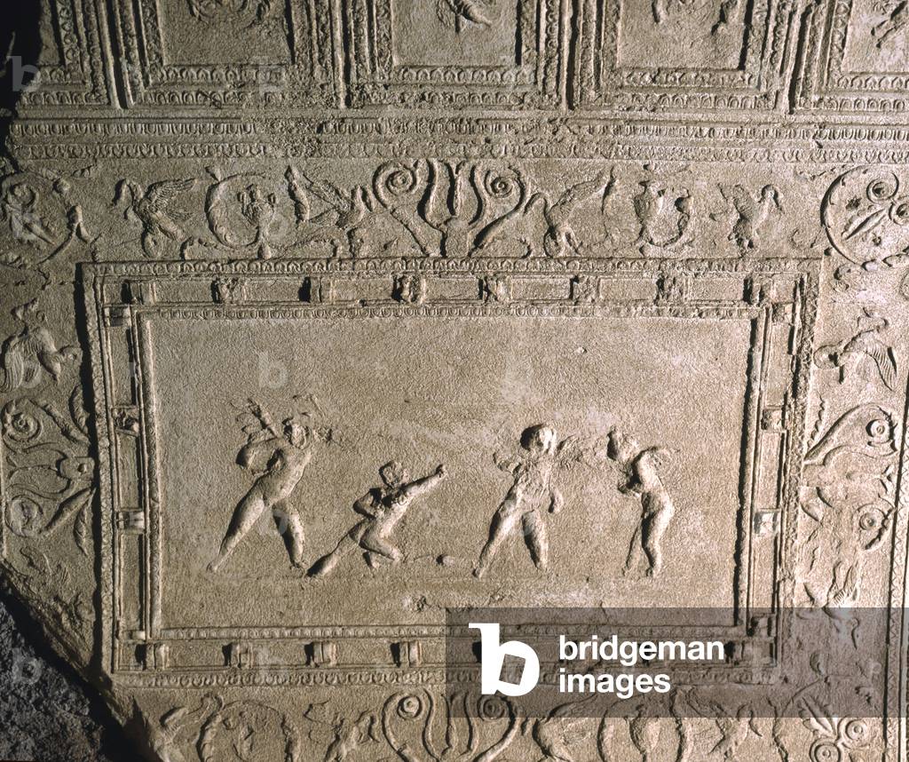 Ceiling decoration from the Cryptoportico of Nero, Palatine Hill, Rome (stucco)
