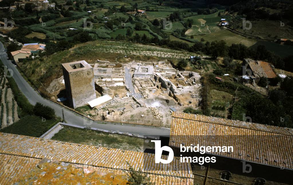 Overview of the excavations at Tuscania, Viterbo, Italy (photo)
