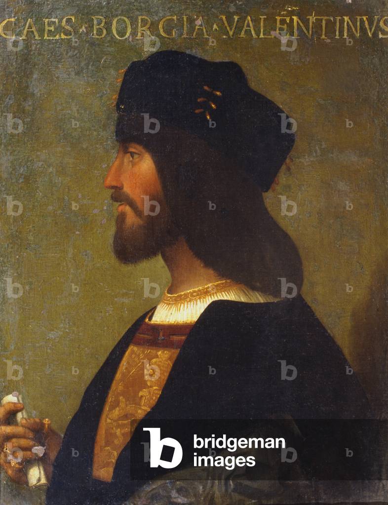 Portrait of Cesare Borgia (oil on canvas)