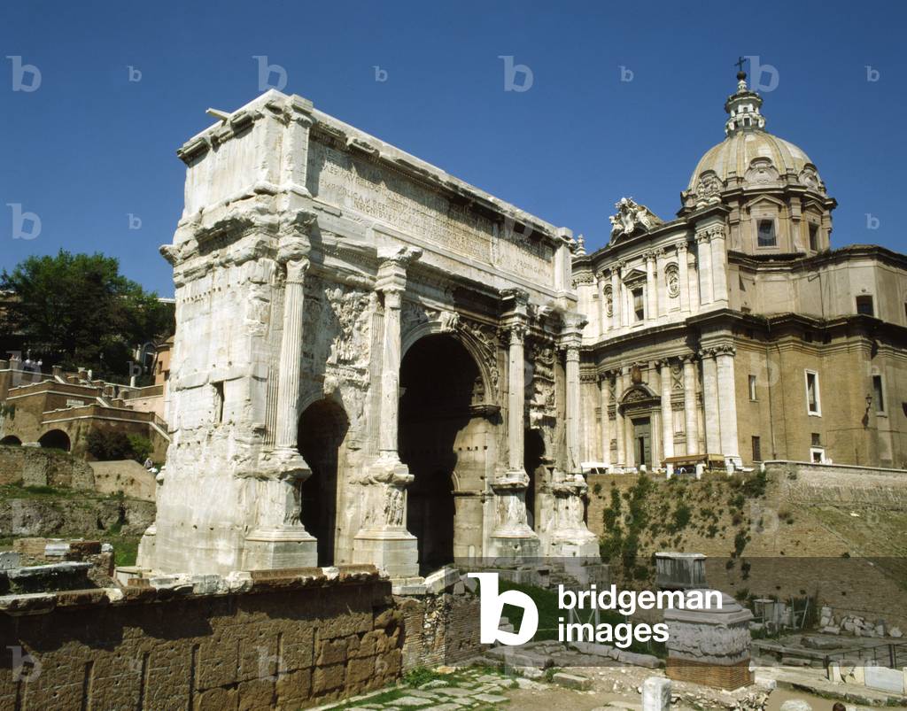 Arch of Septimius Severus, Roman Forum, Rome, Italy (photo)