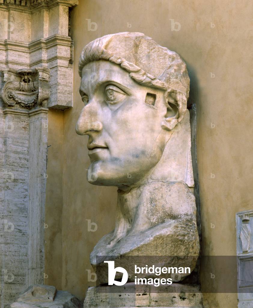 Colossal head of Constantine the Great (marble)