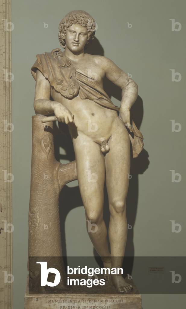 Satyr resting, Roman copy in marble from the original by Greek sculptor Praxiteles, 4th century BC, Roman Civilization