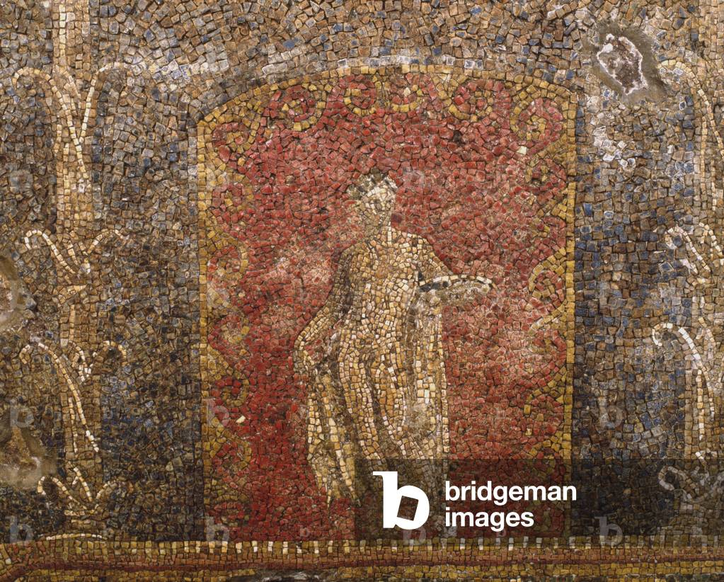 Mosaic from an ancient building below the barracks of the Cuirassiers at the Quirinale, Rome (mosaic)