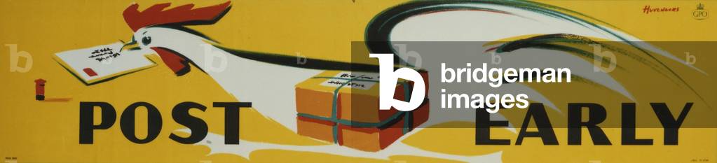 Post Early, 1956 (colour litho)