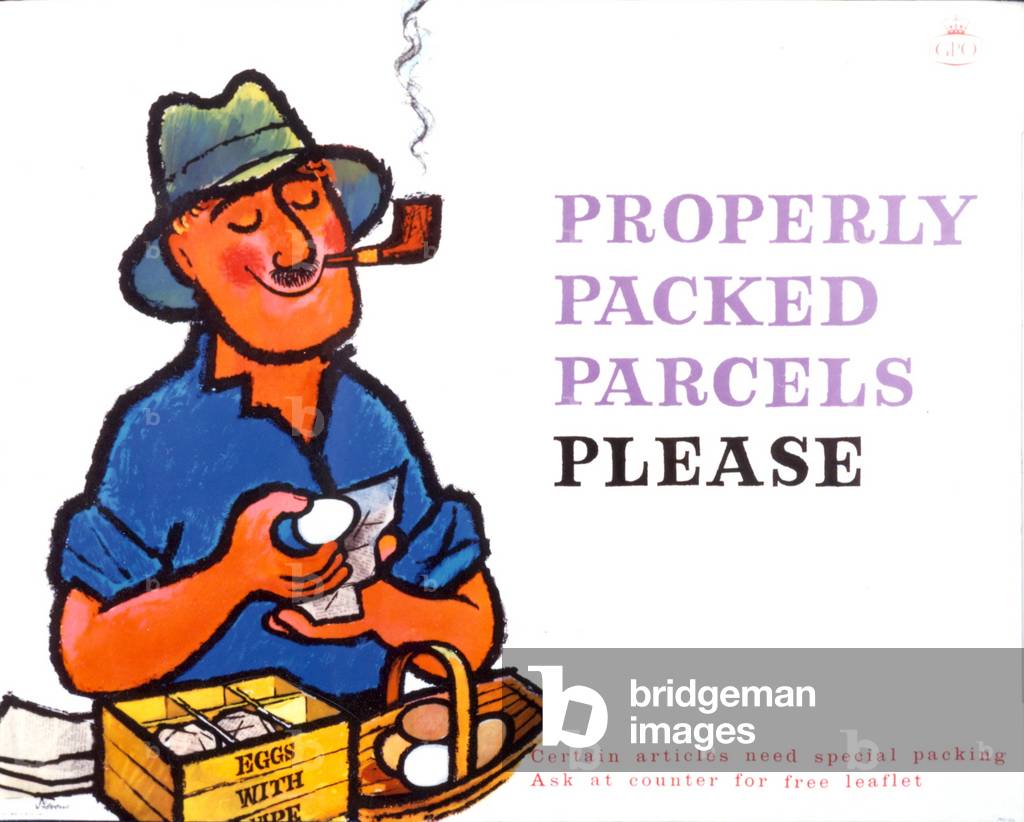 Properly Packed Parcels Please, 1962 (colour litho)