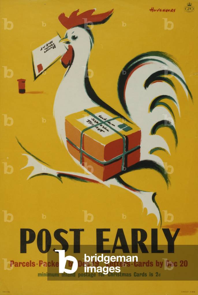 Post Early, 1956 (colour litho)