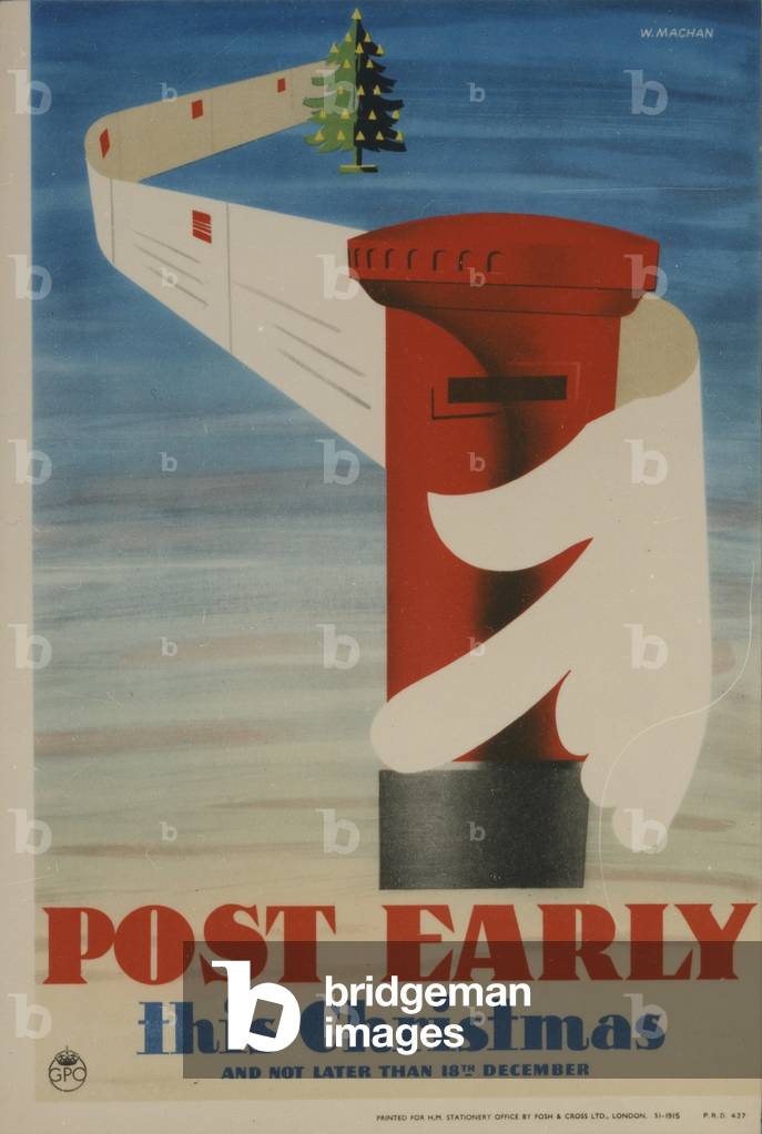 Post early this Christmas and not later than 18th December, 1945 (colour litho)