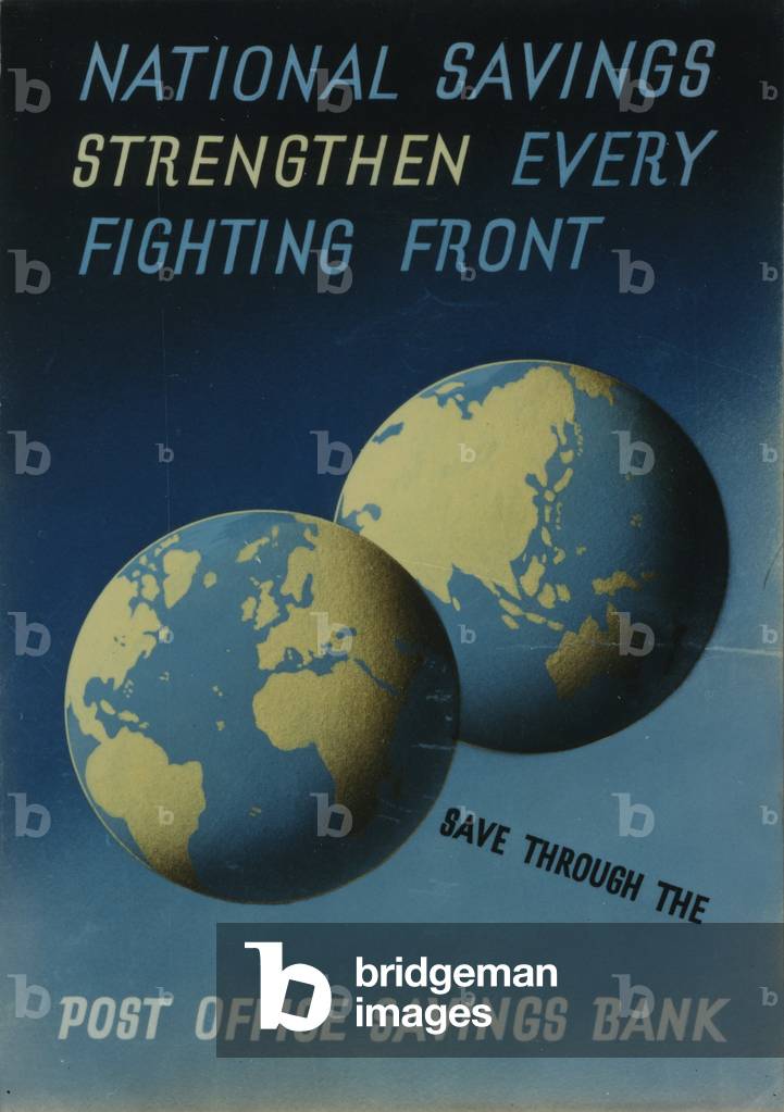 National Savings Strengthen Every Fighting Front, 1942 (colour litho)