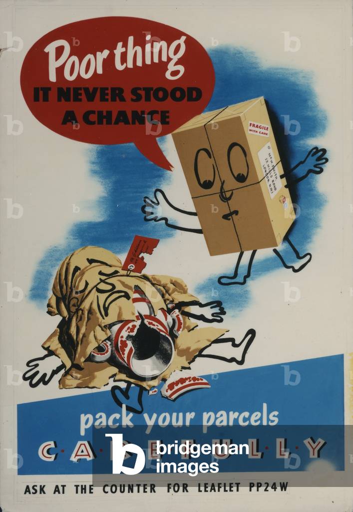 Pack your Parcels Carefully, 1953 (colour litho)