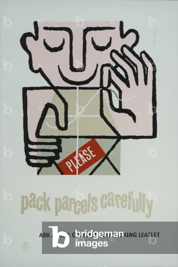 Please pack parcels carefully, 1955 (colour litho)