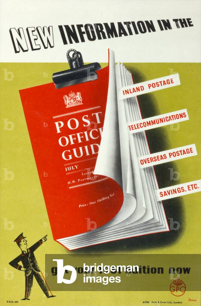 New information in the 'Post Office Guide', Get your 1951 edition now, 1951 (colour litho)