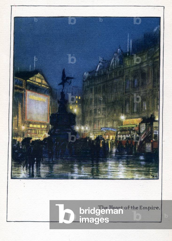 The Heart of the Empire, from 'The New Lights o' London', published 1926 (colour litho)