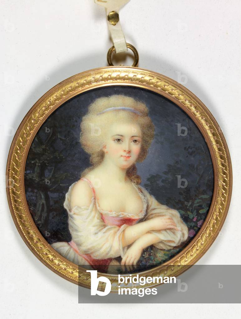 A lady called Mademoiselle de Gramont (enamel)