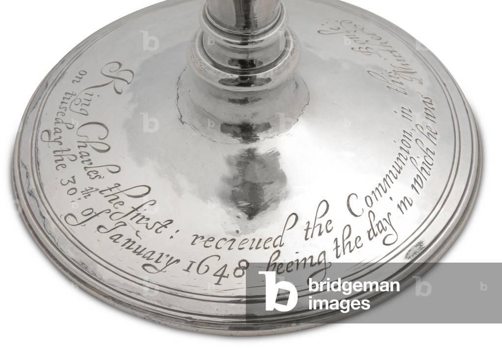 Silver communion cup, used as a chalice for King Charles I's last communion, 1630 (silver)